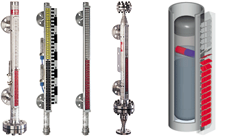 磁翻板液位計原理